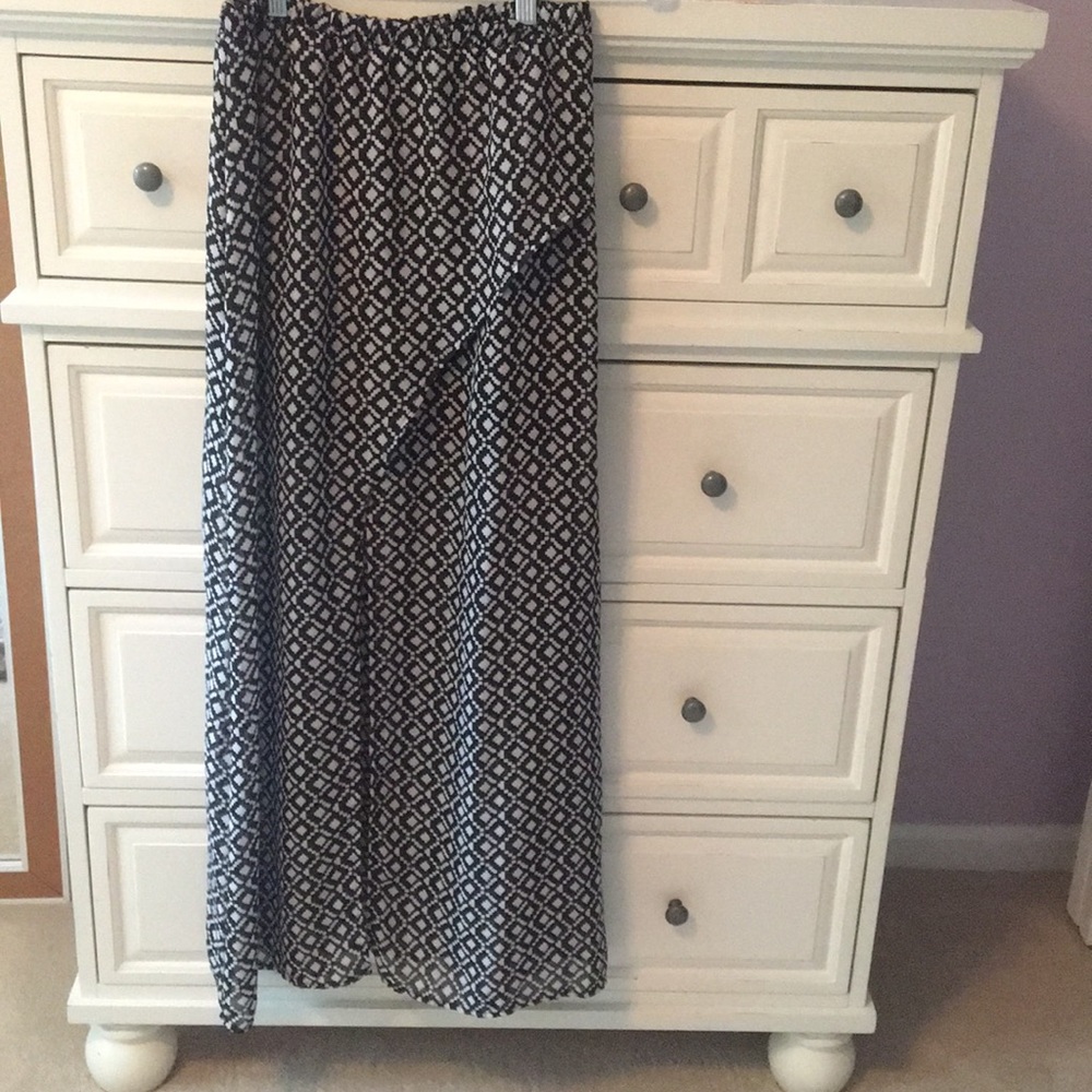 Sheer maxi skirt
